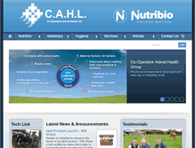 Tablet Screenshot of cahl.ie